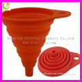 Hot selling coloful foldable silicone funnel for kitchen(welcome OEM design)